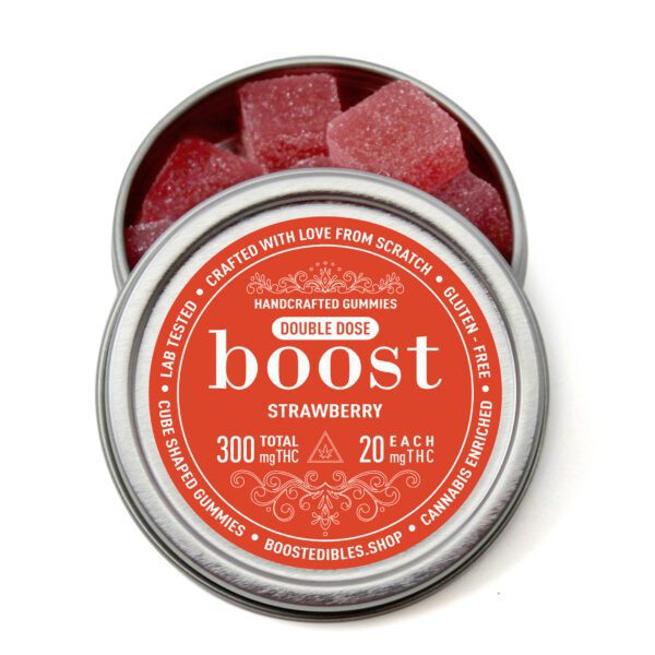 Boost strawberry weed gummies 300mg THC